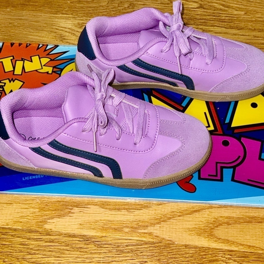 Girls New Cat And Jack Purple Shoes Size US 5​​​​​​​​ - Picture 2 of 4
